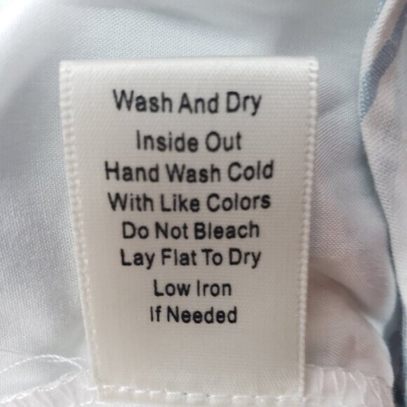 Blu Pepper Woman Short Romper Blue white embroidery Small Summer  S /  A215 - Picture 8 of 8